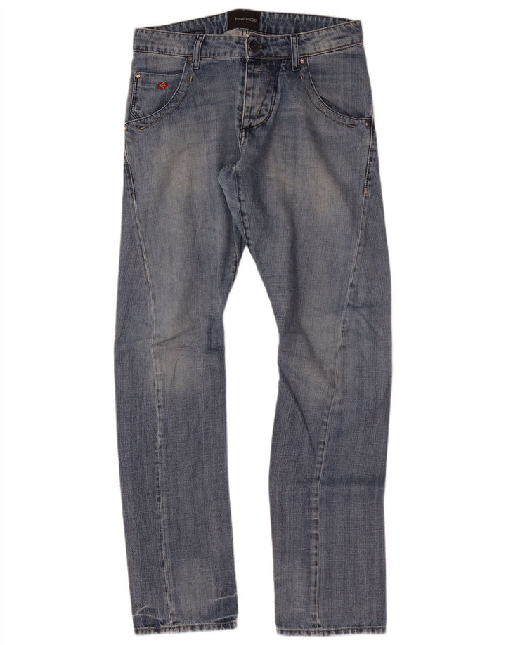 Energie Herren Straight Jeans W32 L34 Blaue Baumwolle