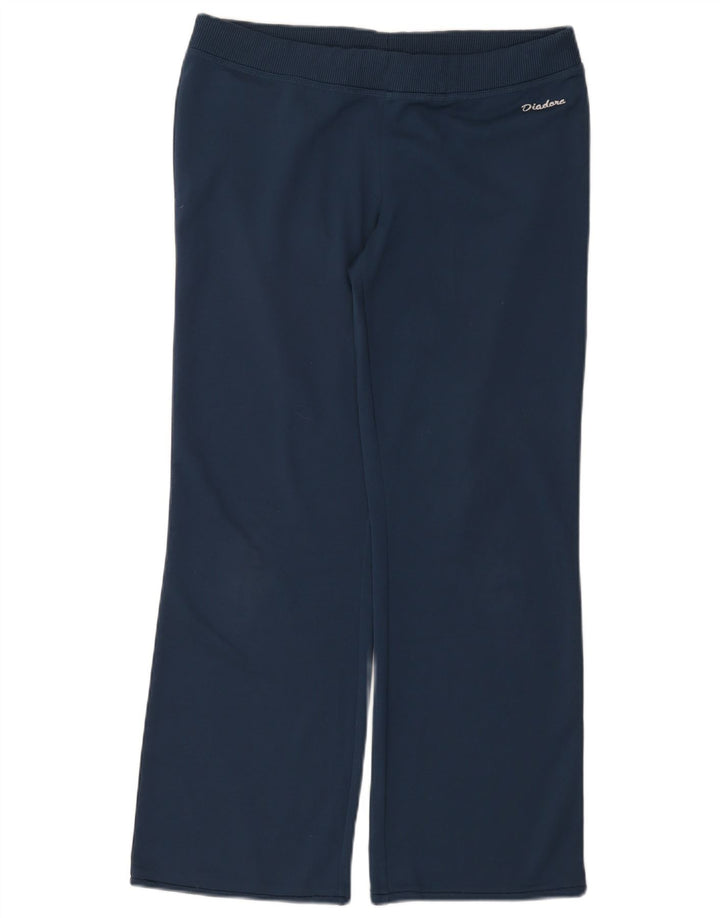 Diadora Damen-Trainingshose, UK 14, Größe L, Marineblau, Polyester