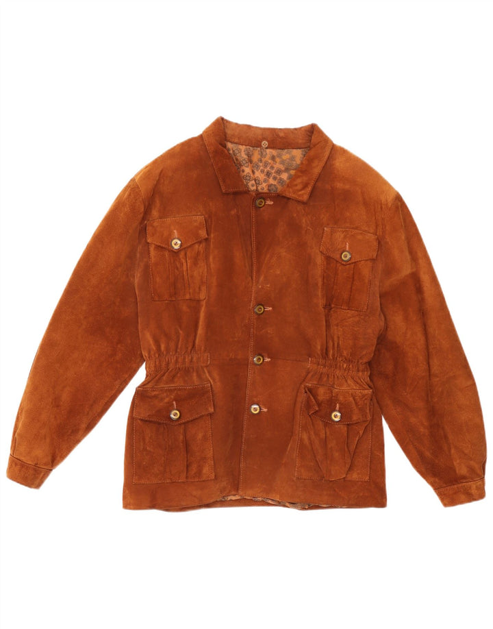 Vintage Herren Wildlederjacke UK 36 Small Brown