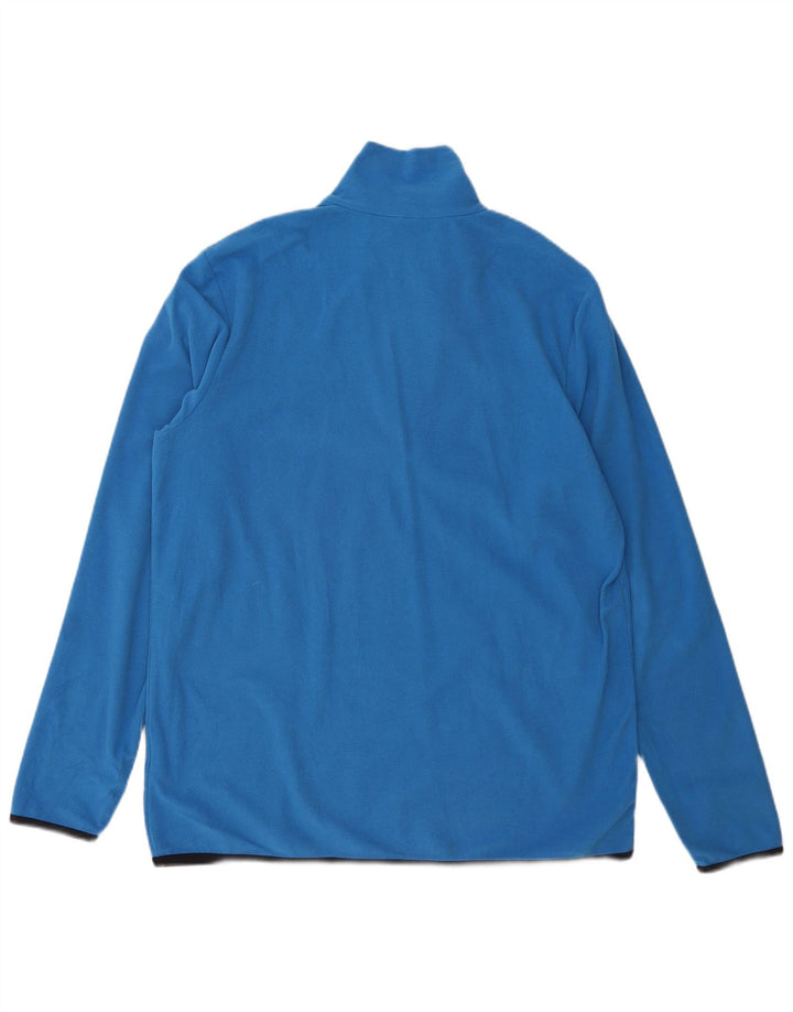 Lotto Herren-Fleecepullover mit Reißverschluss, 2XL, Blau, Polyester