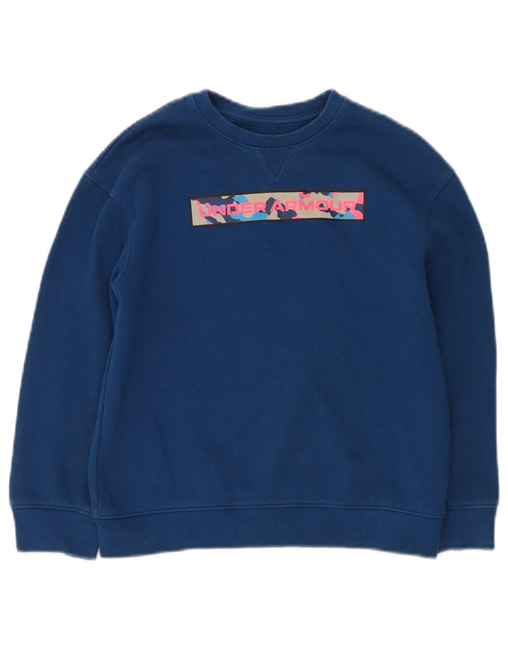 Under Armour Cold Gear Grafik-Sweatshirt für Jungen, 7–8 Jahre, Größe S, Blau