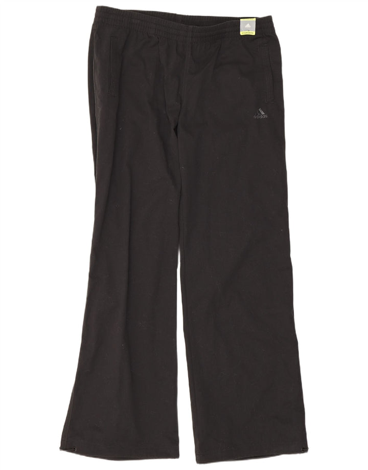 Adidas Damen Climalite Regular Bootcut Hose UK 16 Large W34 L31 Schwarz
