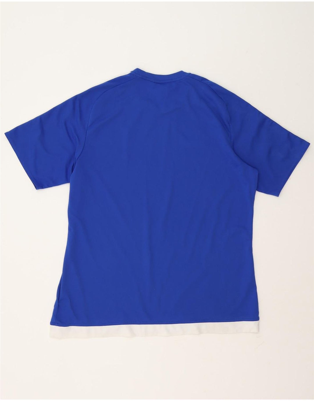 Adidas Herren Climalite T-Shirt Top XL Blau Colourblock Polyester