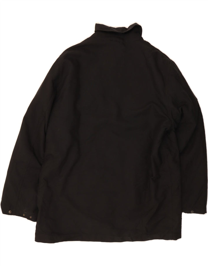 JAEGER Mens Utility Jacket UK 42 XL Black Cotton Vintage Jaeger and Second-Hand Jaeger from Messina Hembry 