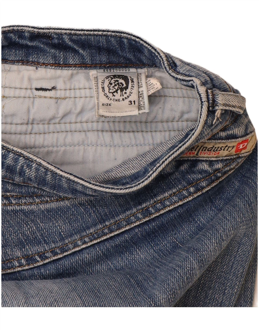 Diesel Bootcut-Jeans für Damen, W31, L33, blaue Baumwolle