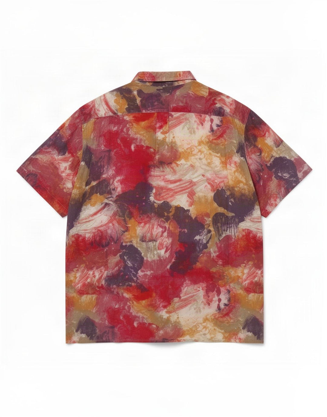 Eterna Herren Kurzarmhemd 2XL Mehrfarbig Tie Dye