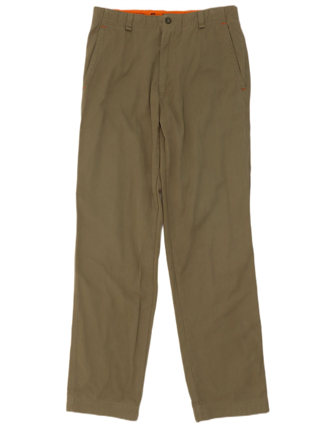 Gerade Herren-Cargohose mit Reißverschluss, Größe 48, Mittel W32 L34, Khaki, Baumwolle