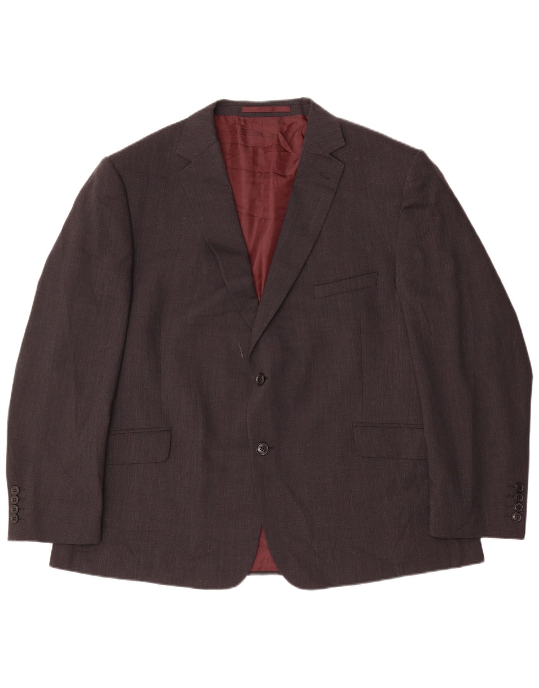 Marks & Spencer Herren-Blazer mit 2 Knöpfen, UK 48, 2XL, graue Wolle