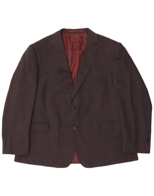 Marks & Spencer Herren-Blazer mit 2 Knöpfen, UK 48, 2XL, graue Wolle