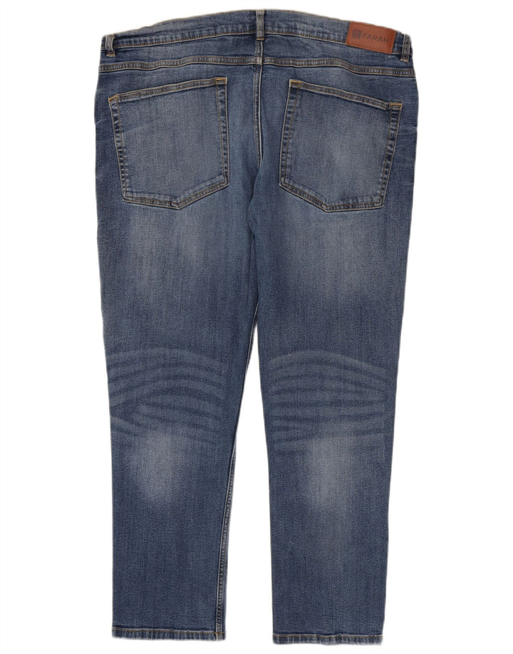 Farah Herren Slim Jeans W40 L30 Blaue Baumwolle