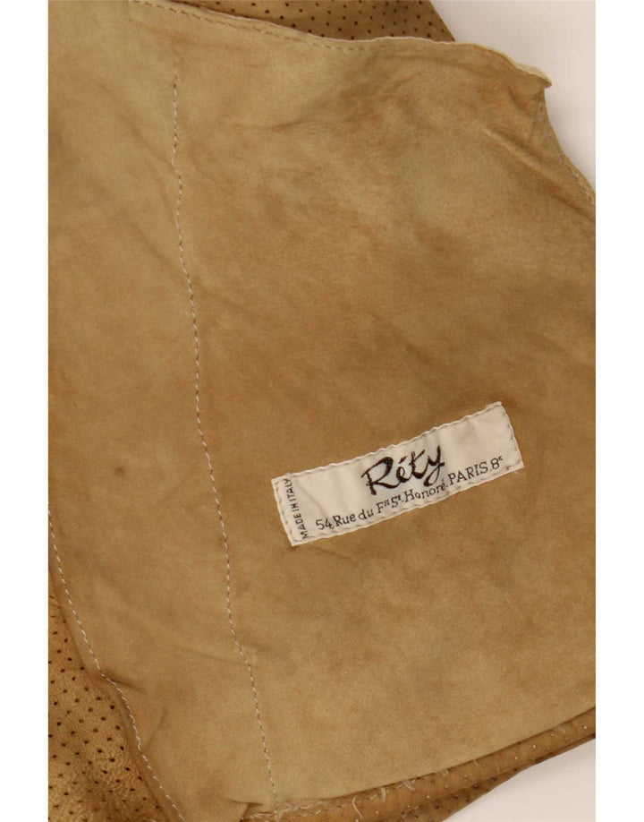 Vintage Herren Wildlederjacke UK 34 XS Beige