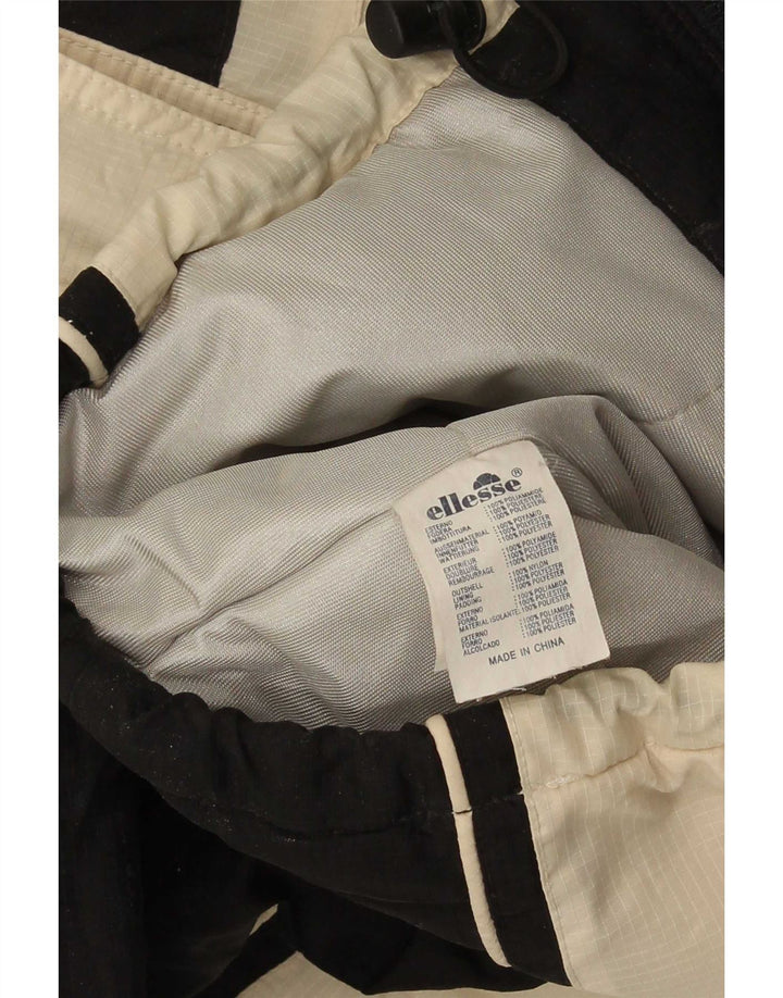 Ellesse Damen Übergroße Windjacke UK 10 Small Schwarz Colourblock
