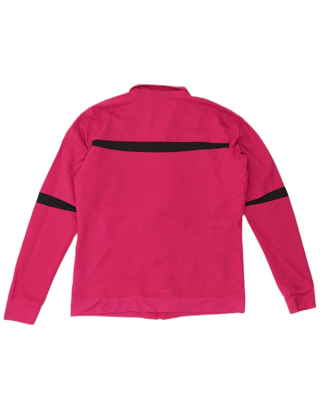 UNDER ARMOUR Damen-Trainingsanzug-Top-Jacke UK 14 Mittelrosa Farbblock