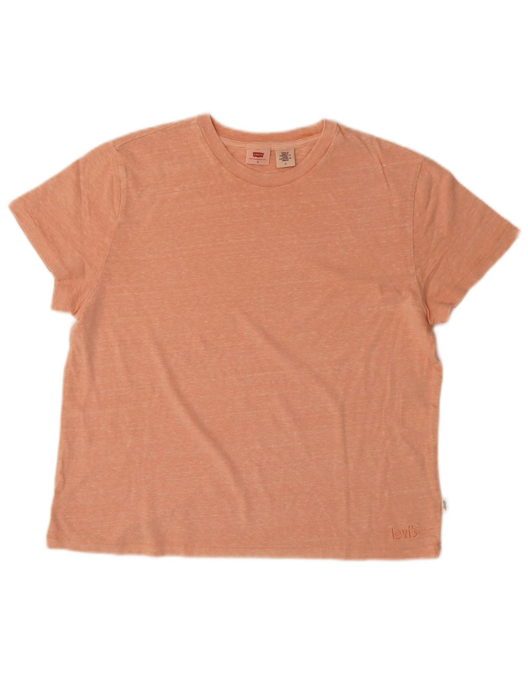 LEVI'S Damen T-Shirt Top UK 14 Medium Orange