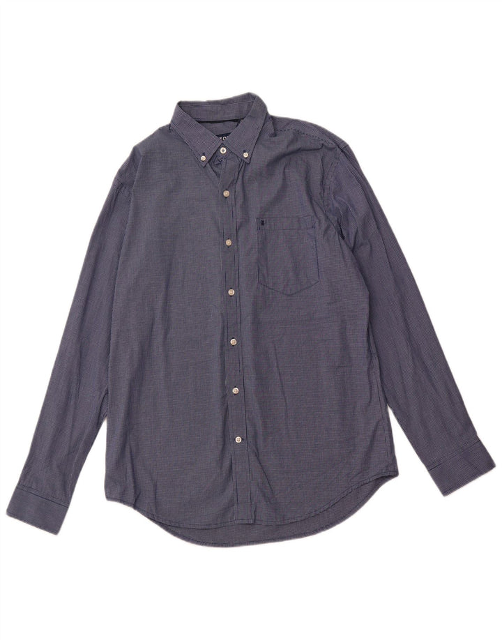 IZOD Herrenhemd Medium Navy Blue Gingham