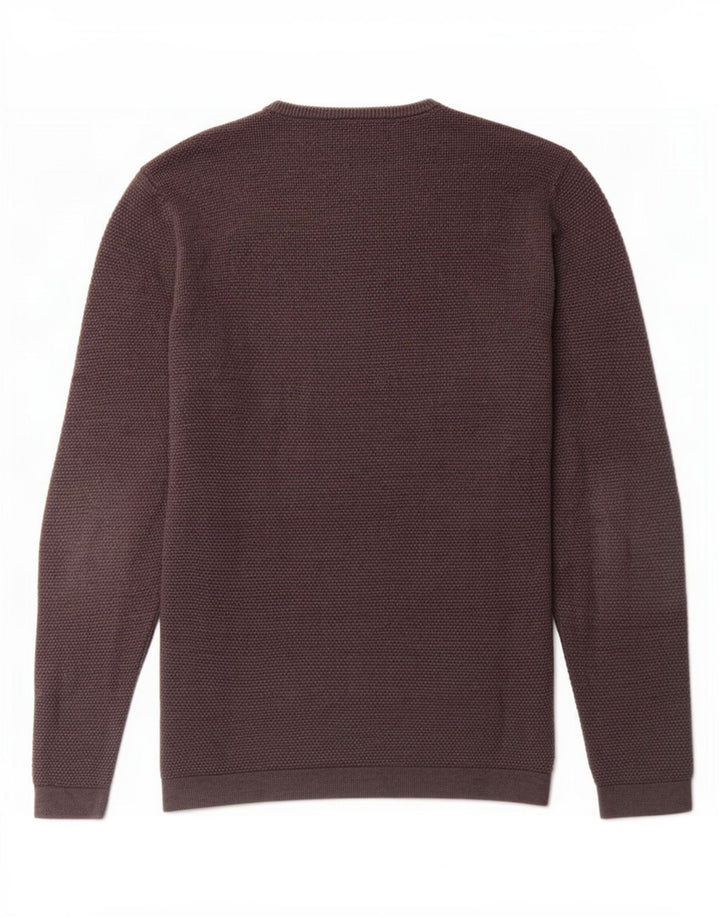 Zara Herren-Pullover mit Rundhalsausschnitt, Größe S, Grau