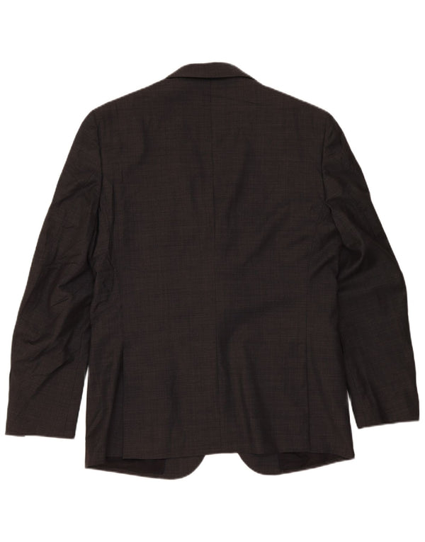 Massimo Dutti Herren-Blazer mit 2 Knöpfen, EU 52, große graue Wolle