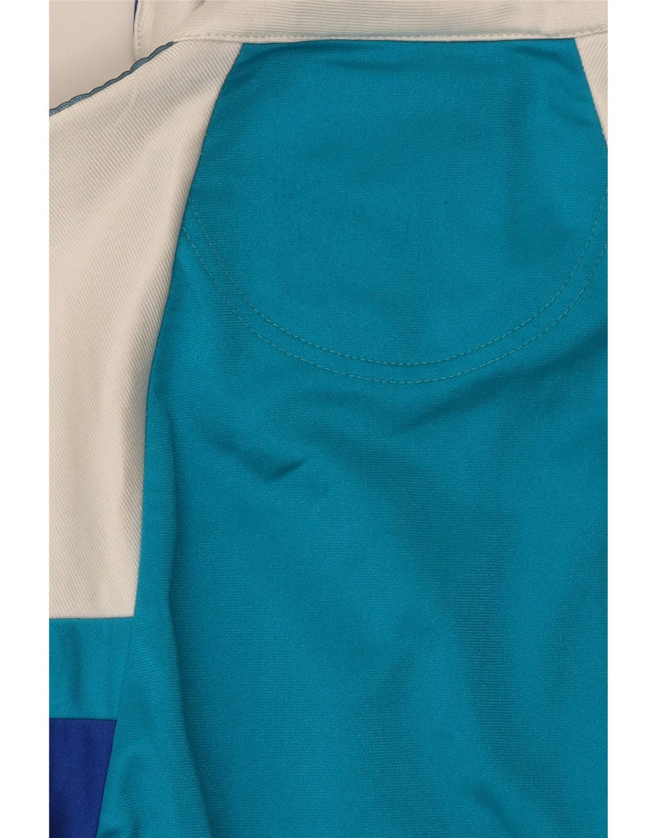 Asics Herren-Trainingsanzug mit grafischem Oberteil, IT-Größe 44, XS, Blau, Farbblock