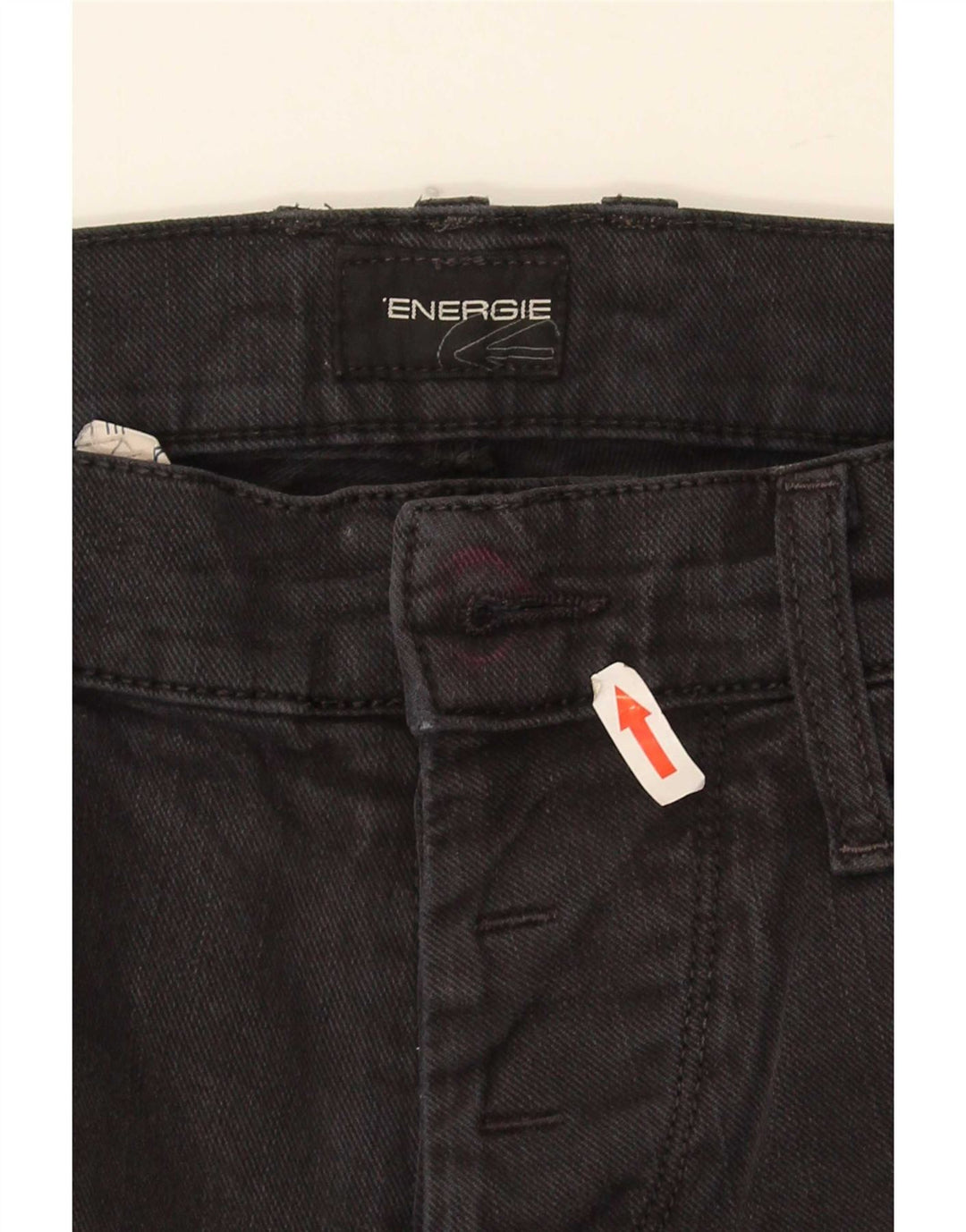 Energie Damen Slim Jeans W32 L36 Schwarze Baumwolle