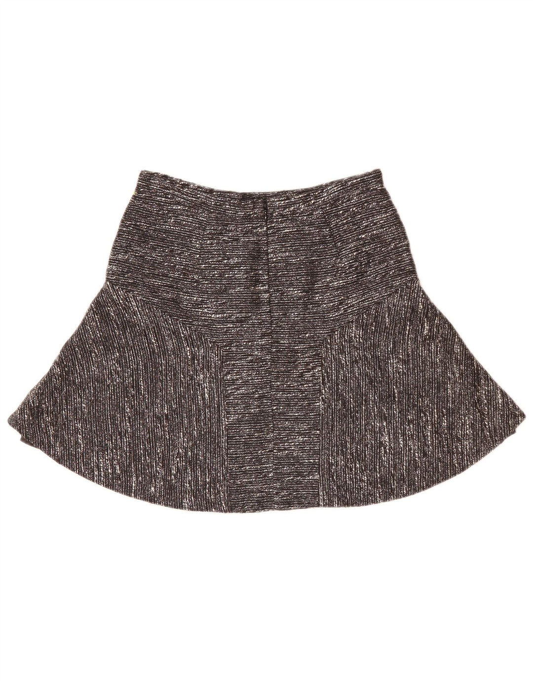 J. CREW Damen-A-Linien-Rock US 0 XS W28 Schwarz meliertes Polyester