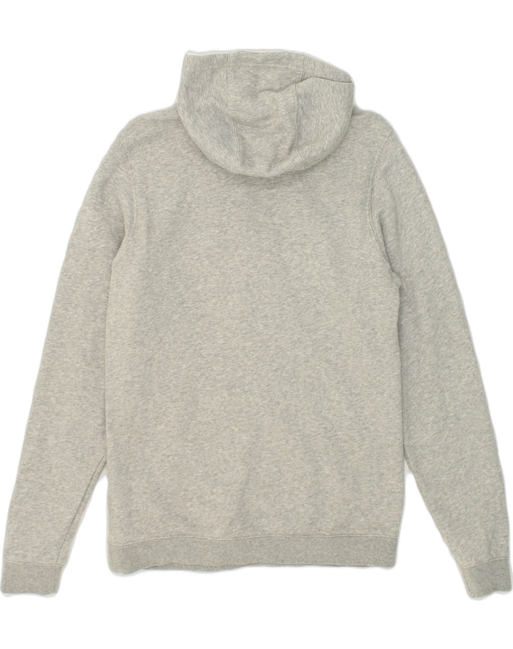 NIKE Womens Graphic Hoodie Jumper UK 10 Small Grey Cotton | Vintage Nike | Thrift | Second-Hand Nike | Used Clothing | Messina Hembry 
