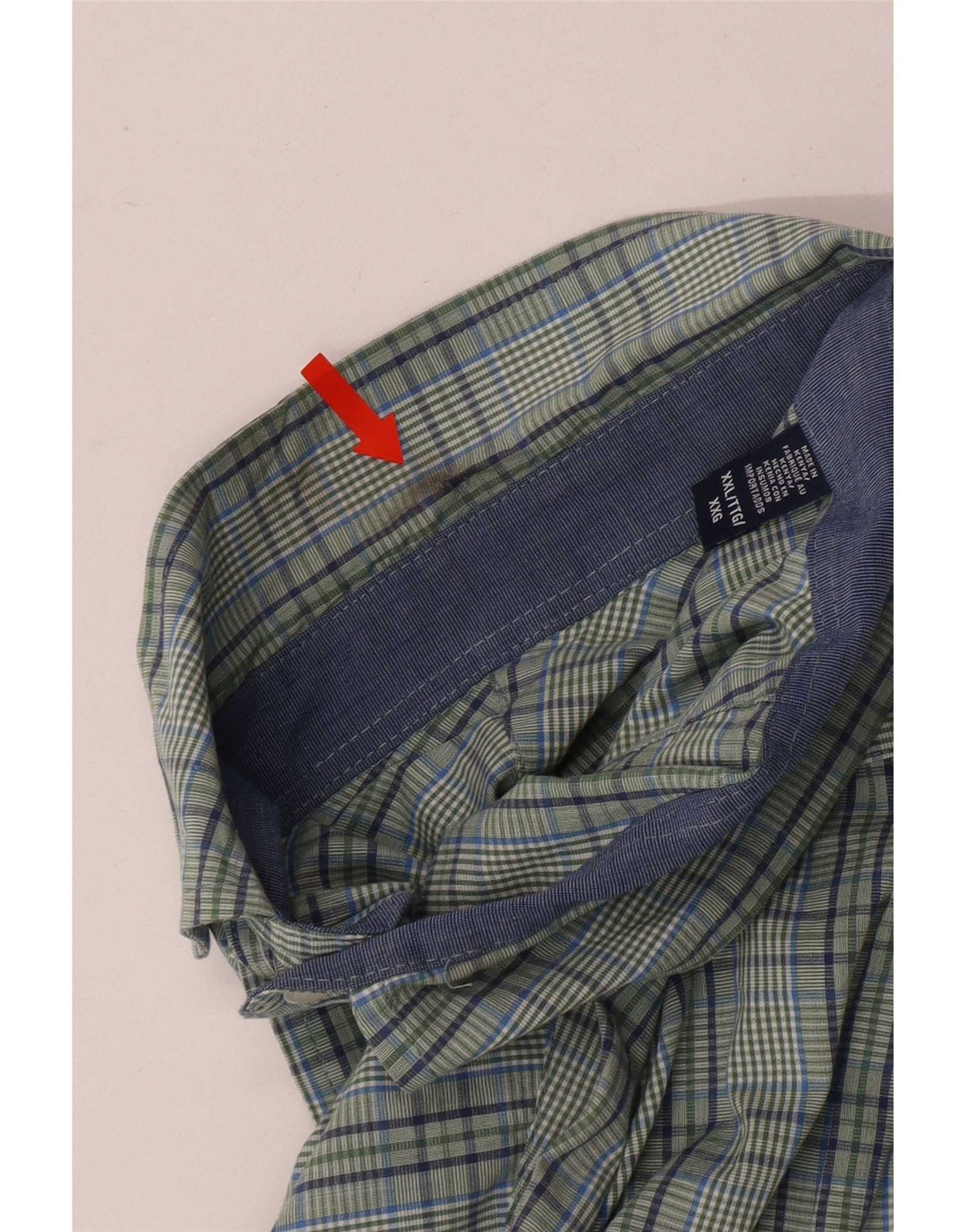 Izod Herren-Hemd mit normaler Passform, 2XL, grün kariert, Baumwolle