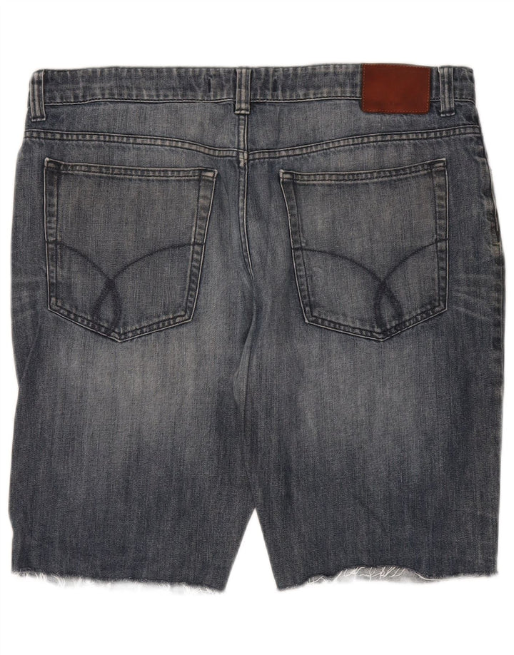 Calvin Klein Herren Denim Shorts W36 Große blaue Baumwolle