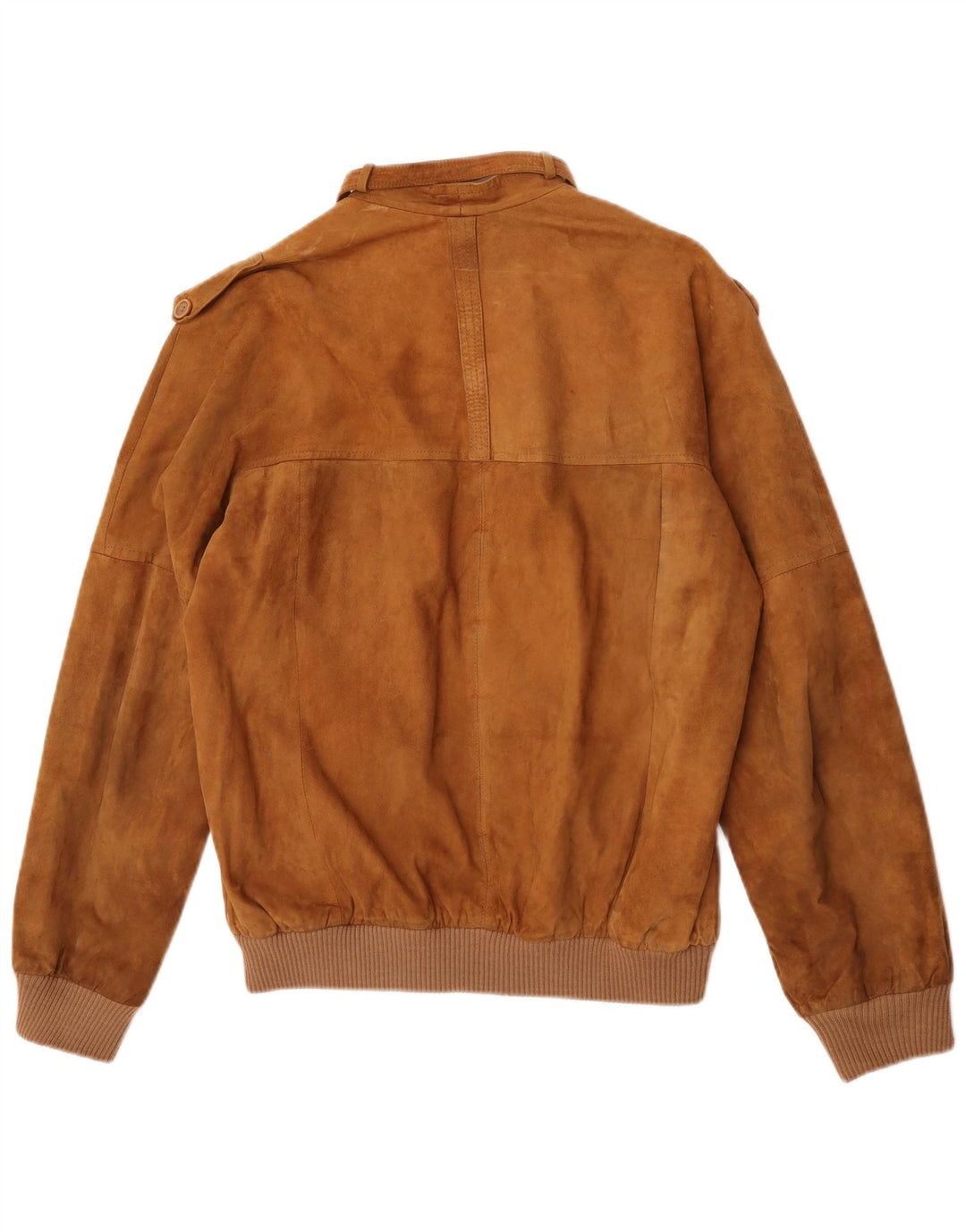Vintage Herren Wildleder Bomberjacke IT 50 Großes Beige Leder