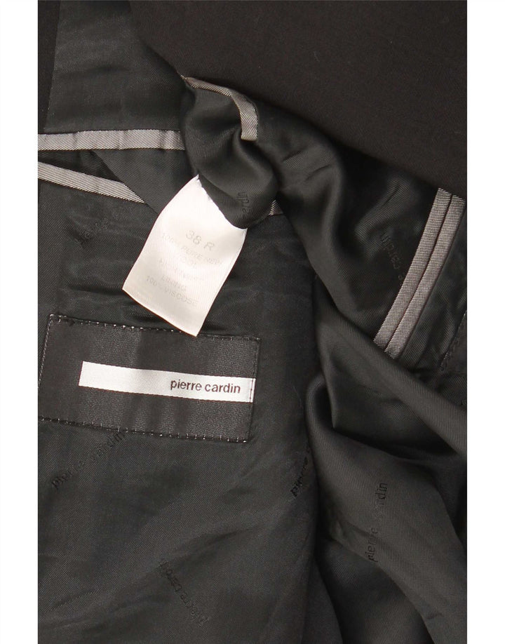 Pierre Cardin Herren-Blazer mit 3 Knöpfen, UK 38, Mittelschwarz, Schurwolle