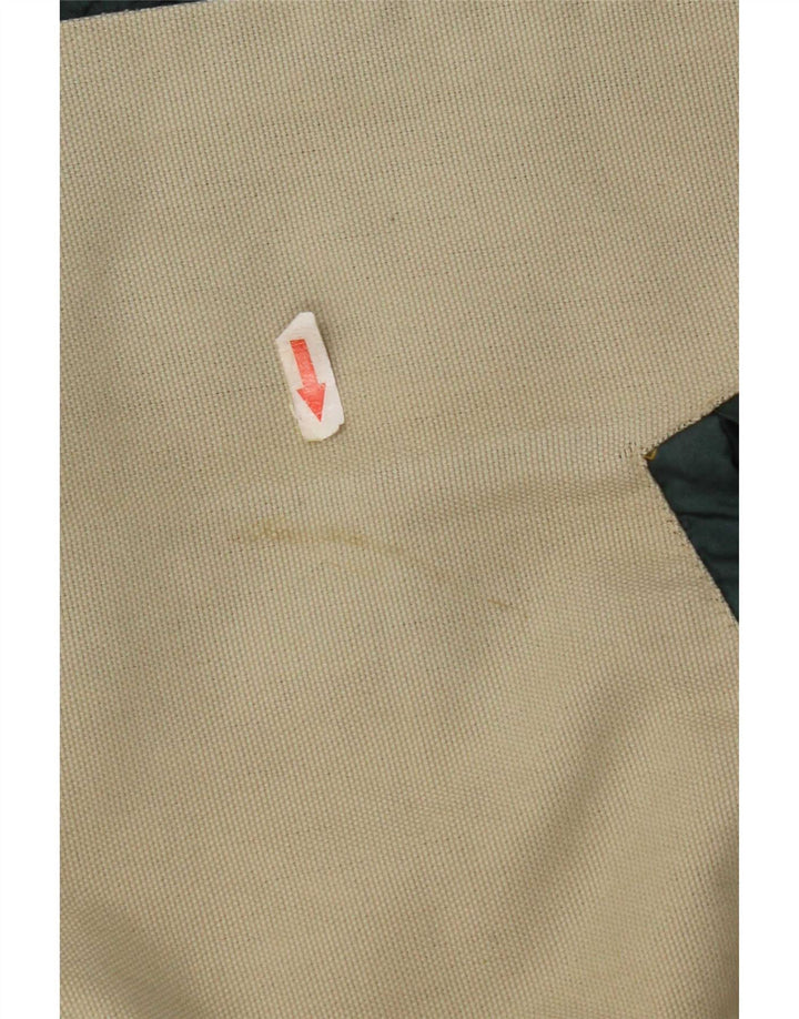 Vintage Herren Bomberjacke UK 42 XL Beige Farbblock