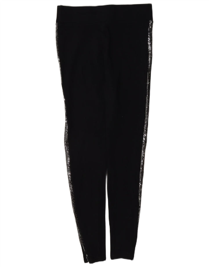 Marks & Spencer Damen Leggings UK 10 Small Schwarze Viskose