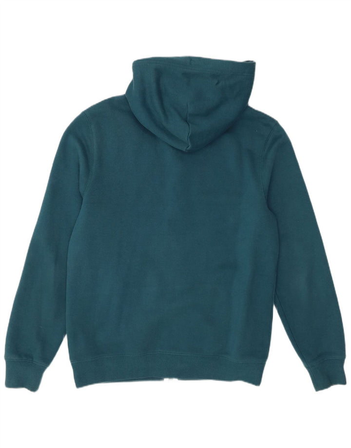 Jack Wills Herren-Kapuzenpullover mit Reißverschluss, mittelgroße türkisfarbene Baumwolle