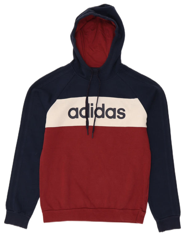 ADIDAS Herren-Kapuzenpullover mit Grafik, Größe S, Marineblau, Farbblock