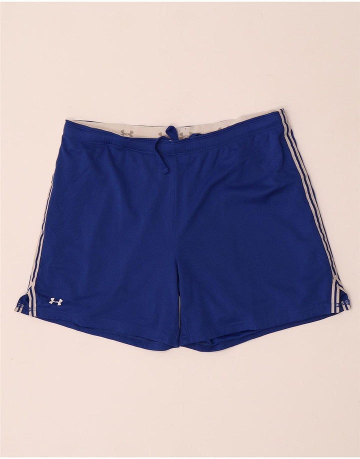 Under Armour Herren Heat Gear Sportshorts Mittelblaues Polyester