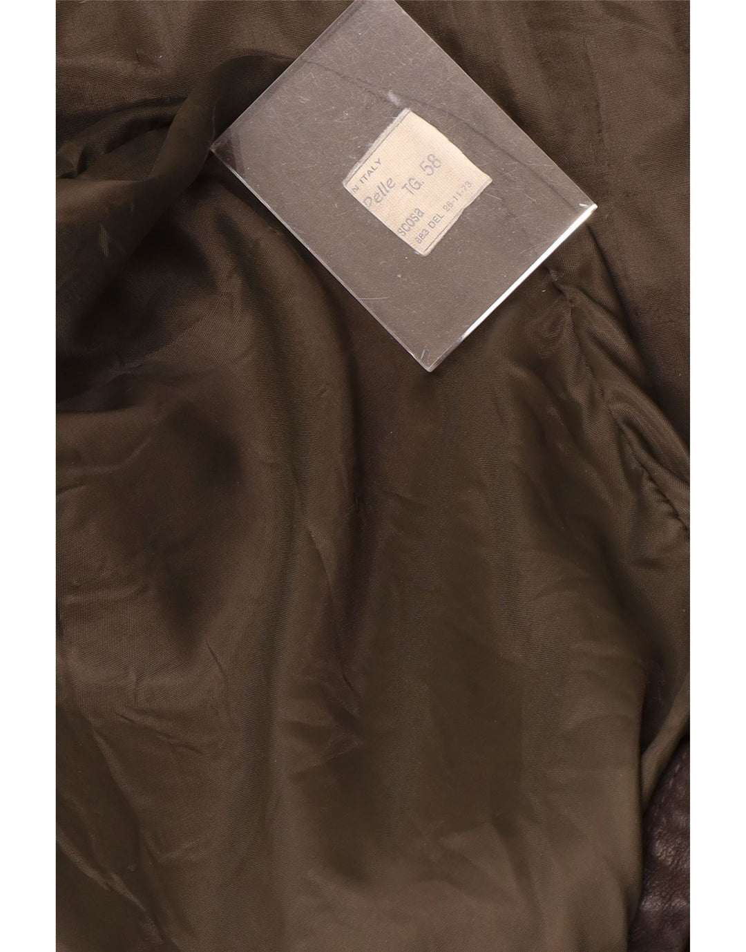 VINTAGE Herren Lederjacke UK 40 Großes braunes Leder