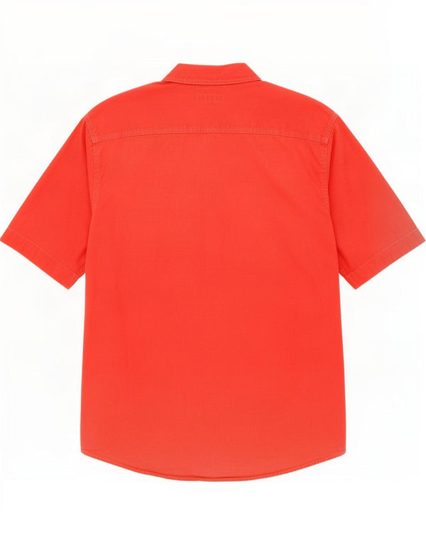 Levi's Mens Short Sleeve Shirt Large Red Cotton