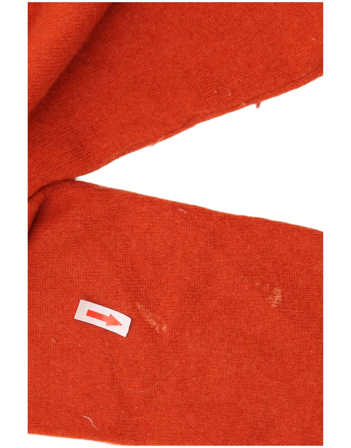 Hobbs Damen Crop Rollkragenpullover Pullover UK 16 Large Orange Wolle