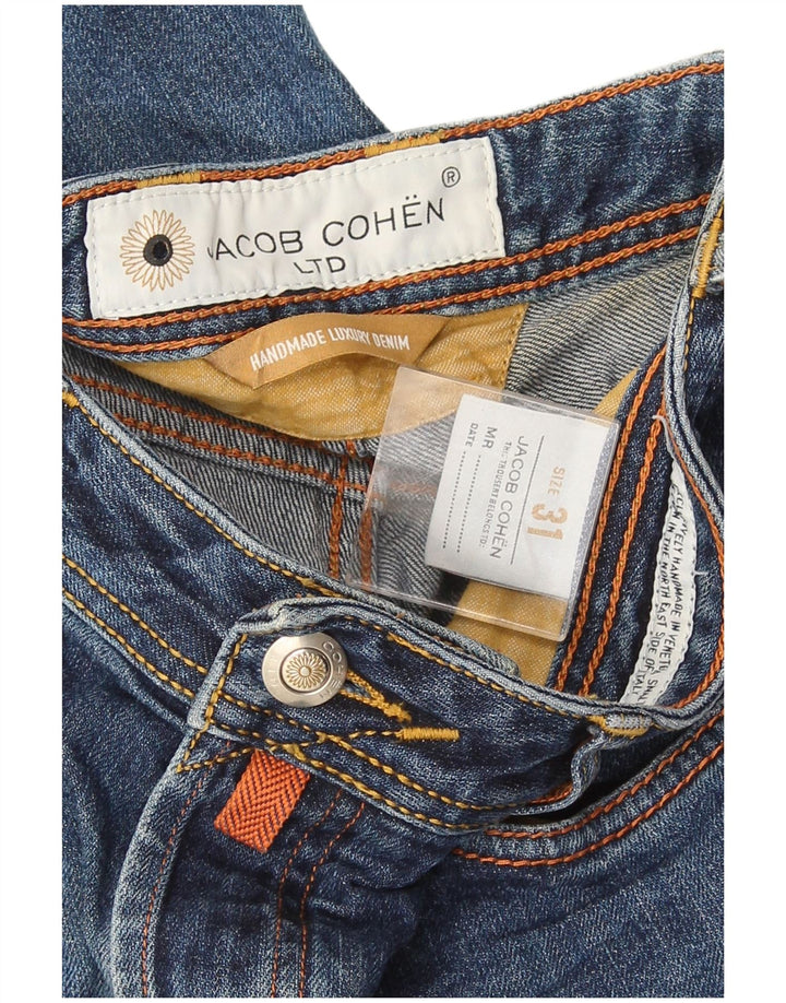 Handgefertigte Slim-Jeans für Damen von Jacob Cohen, W31, L28, blaue Baumwolle
