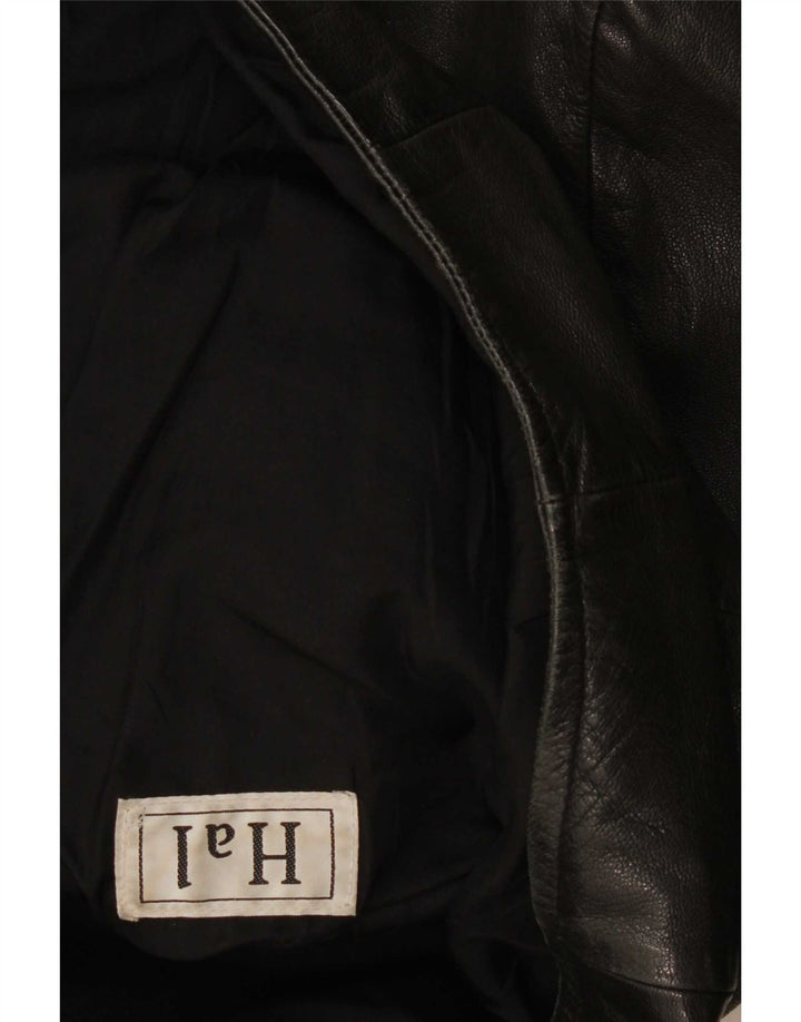Vintage Herren Lederjacke UK 40 Large Schwarz