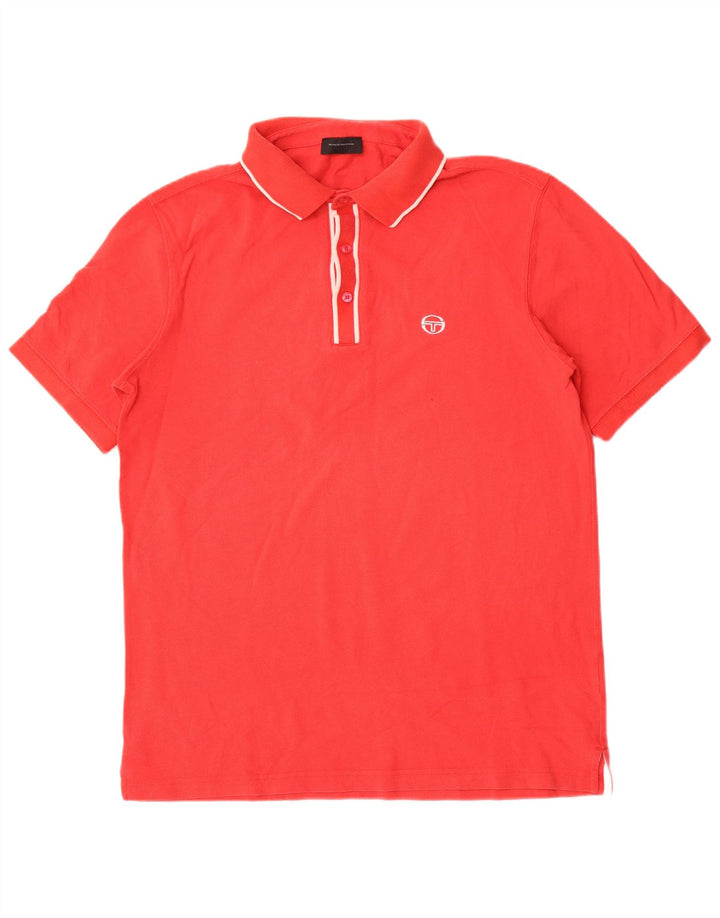 Sergio Tacchini Herren Poloshirt XL Rot Baumwolle