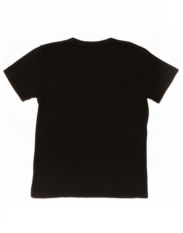 Calvin Klein T-Shirt-Oberteil für Mädchen, 12–13 Jahre, schwarze Baumwolle
