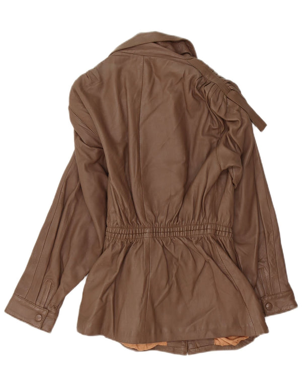 Vintage Damen Lederjacke IT 38 XS Braun