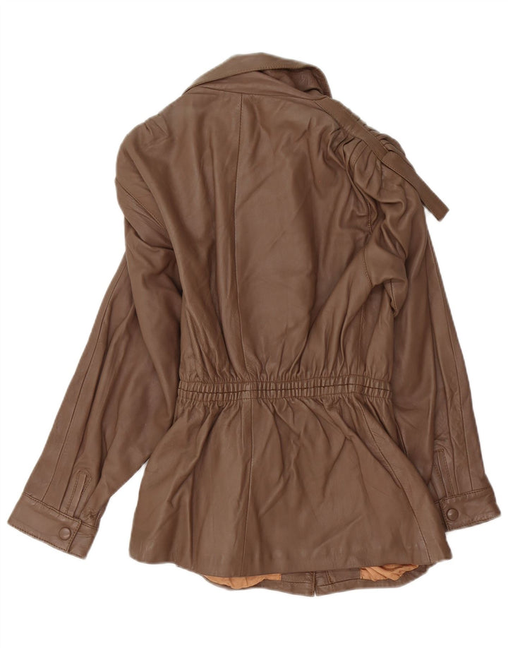 Vintage Damen Lederjacke IT 38 XS Braun