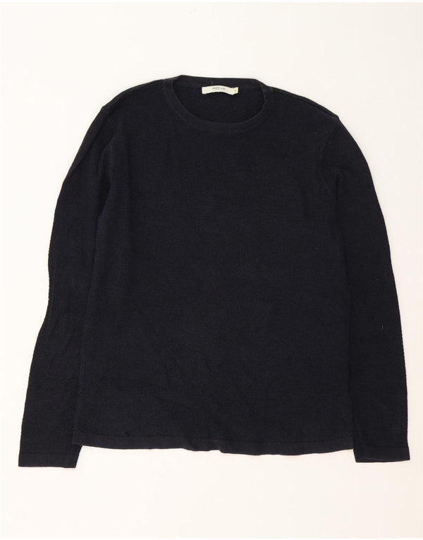 Jack & Jones Herren-Pullover mit Rundhalsausschnitt, groß, marineblaue Baumwolle