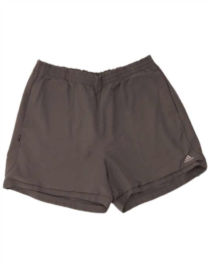 Adidas Herren Sport Shorts 2XL Grau Polyester