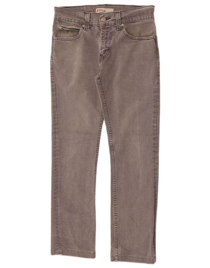 Levi's Herren 511 Slim Jeans W30 L29 Graue Baumwolle
