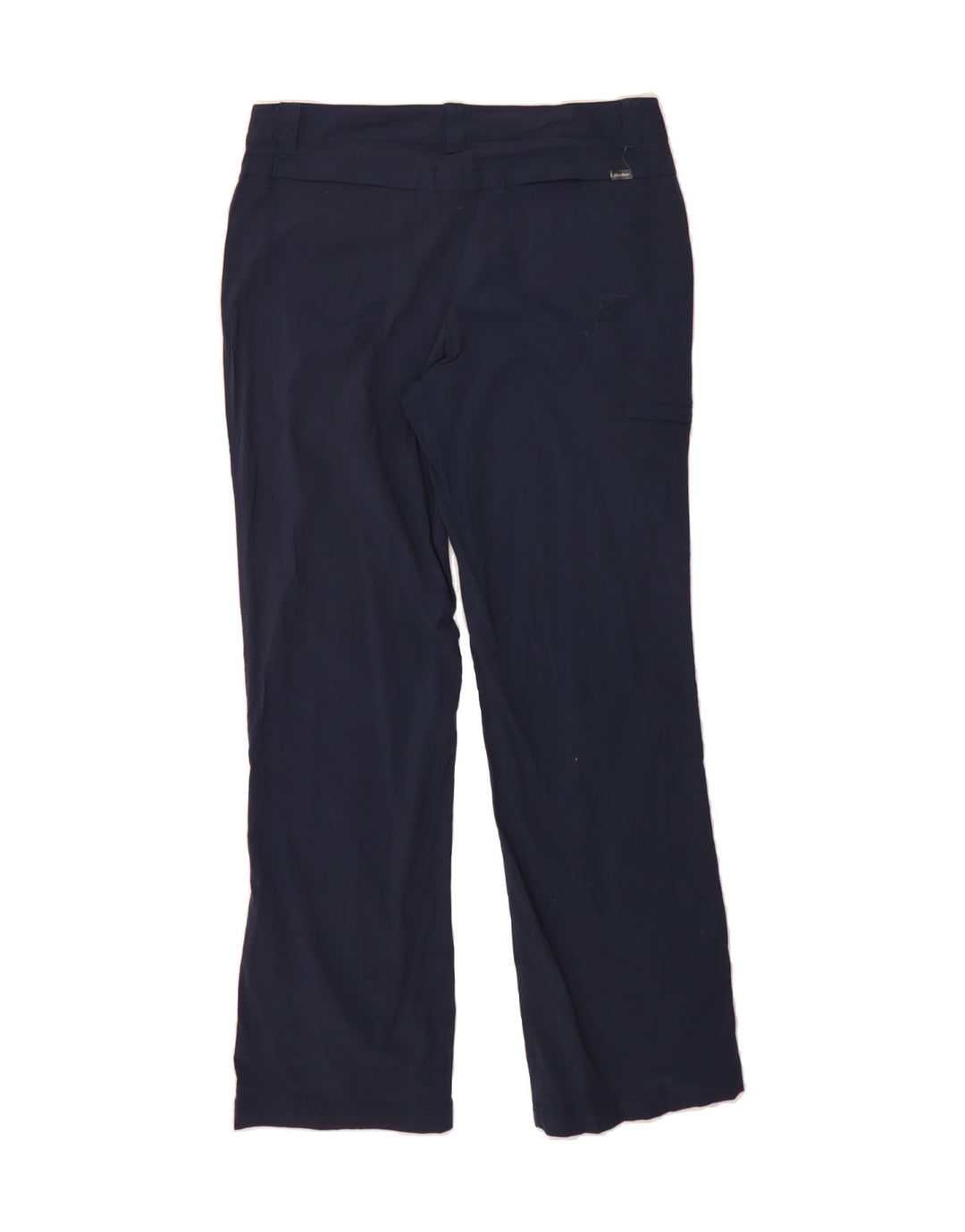 EDDIE BAUER Womens Straight Cargo Trousers US 8 Medium W32 L31 Navy Blue Vintage Eddie Bauer and Second-Hand Eddie Bauer from Messina Hembry 