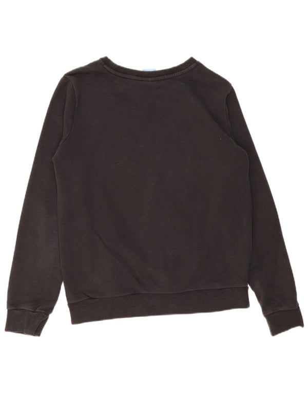 Adidas Damen Graphic Sweatshirt Pullover UK 12 Medium Schwarz