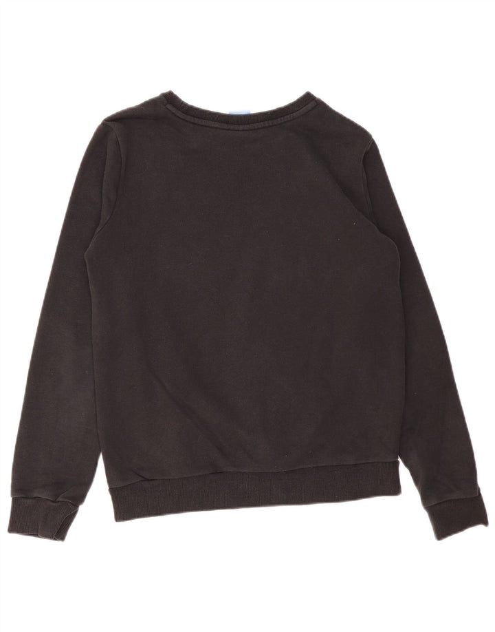 Adidas Damen Graphic Sweatshirt Pullover UK 12 Medium Schwarz