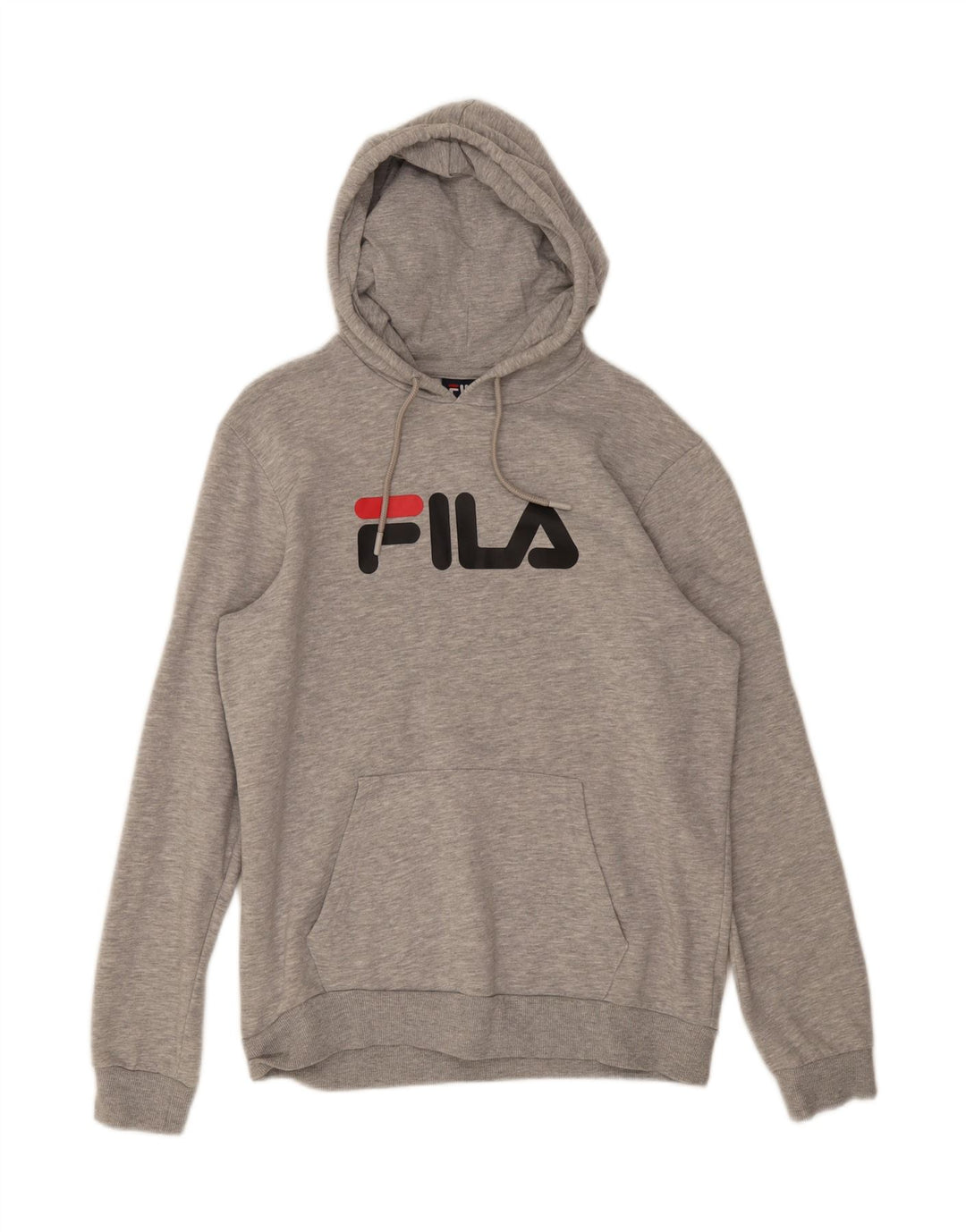 Fila Herren-Kapuzenpullover mit Grafik, mittelgraue Baumwolle